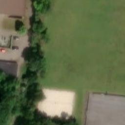 Sand Volleyball Court — aerial view