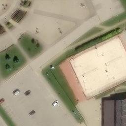 Sand Volleyball Court — aerial view