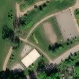 Sand Volleyball Court — aerial view