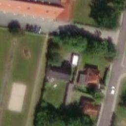 Sand Volleyball Court — aerial view