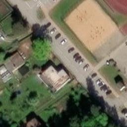 Sand Volleyball Court — aerial view