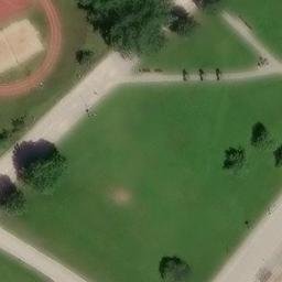 Sand Volleyball Court — aerial view