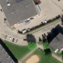Sand Volleyball Court — aerial view