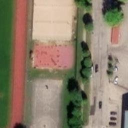 Sand Volleyball Court — aerial view