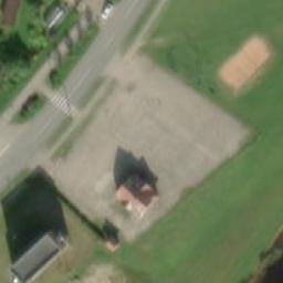 Sand Volleyball Court — aerial view