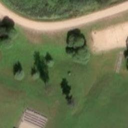 Sand Volleyball Court — aerial view