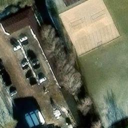Sand Volleyball Court — aerial view