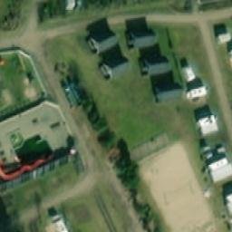 Sand Volleyball Court — aerial view
