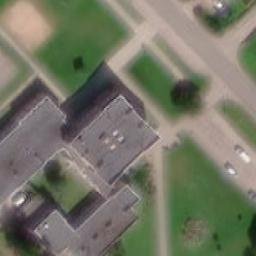 Sand Volleyball Court — aerial view