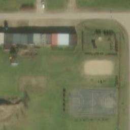Sand Volleyball Court — aerial view