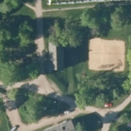 Sand Volleyball Court — aerial view