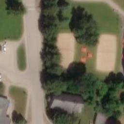 Sand Volleyball Court — aerial view