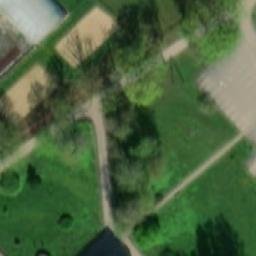 Sand Volleyball Court — aerial view