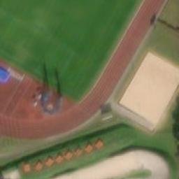 Sand Volleyball Court — aerial view