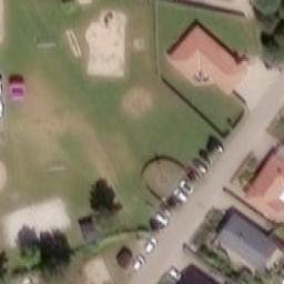 Sand Volleyball Court — aerial view
