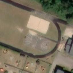 Sand Volleyball Court — aerial view