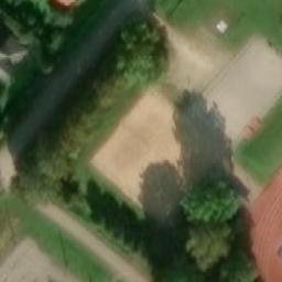 Sand Volleyball Court — aerial view