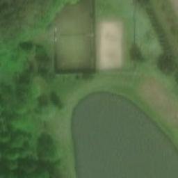 Sand Volleyball Court — aerial view