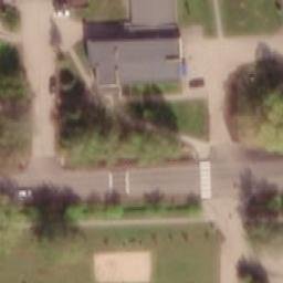 Sand Volleyball Court — aerial view