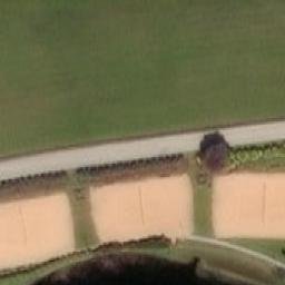 Sand Volleyball Court — aerial view