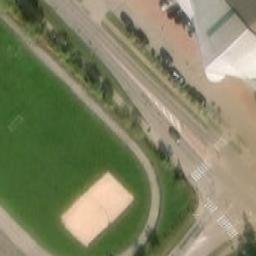 Sand Volleyball Court — aerial view