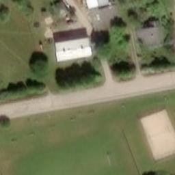 Sand Volleyball Court — aerial view