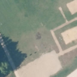 Sand Volleyball Court — aerial view