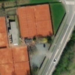 Sand Volleyball Court — aerial view