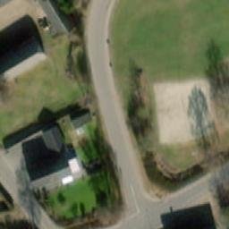 Sand Volleyball Court — aerial view