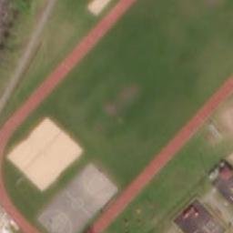 Sand Volleyball Court — aerial view