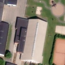 Sand Volleyball Court — aerial view