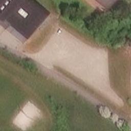 Sand Volleyball Court — aerial view