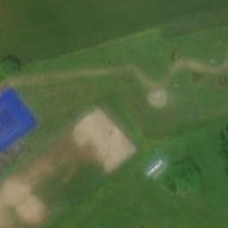 Sand Volleyball Court — aerial view