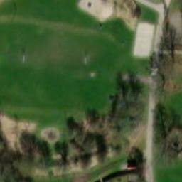 Sand Volleyball Court — aerial view
