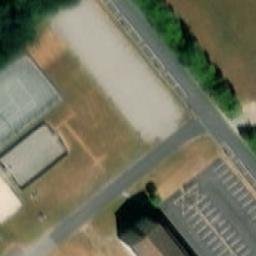 Sand Volleyball Court — aerial view
