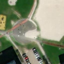 Sand Volleyball Court — aerial view