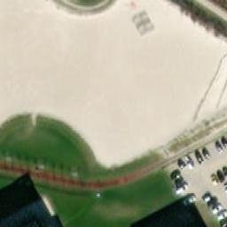 Sand Volleyball Court — aerial view