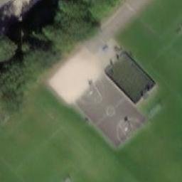 Sand Volleyball Court — aerial view
