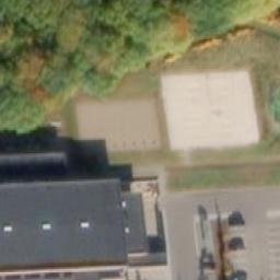 Sand Volleyball Court — aerial view