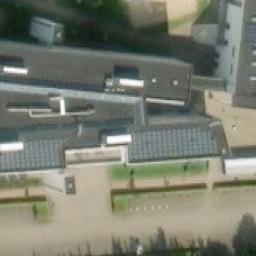 Sand Volleyball Court — aerial view