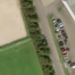 Sand Volleyball Court — aerial view
