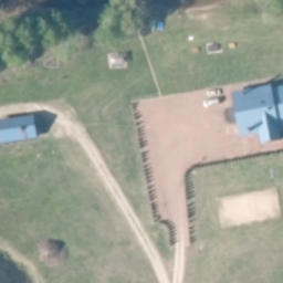 Sand Volleyball Court — aerial view