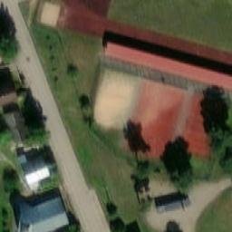 Sand Volleyball Court — aerial view