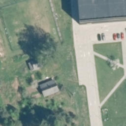 Sand Volleyball Court — aerial view