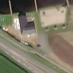 Sand Volleyball Court — aerial view