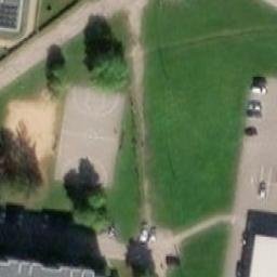 Sand Volleyball Court — aerial view
