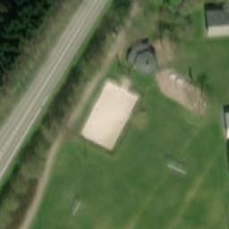 Sand Volleyball Court — aerial view