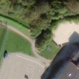 Sand Volleyball Court — aerial view