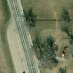 Peace River Beach Volleyball Court — aerial view