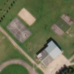Sand Volleyball Court — aerial view